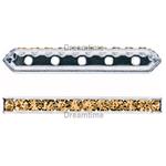 Dreamtime Crystal DC 77730 Rondelle Spacer Bars 5 Hole Topaz/Silver